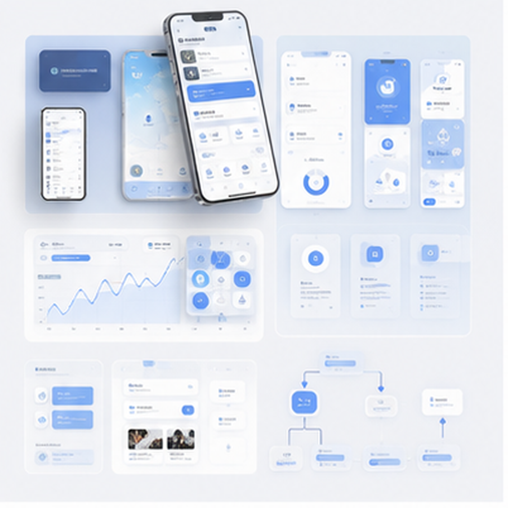 UI/UX 作品集页面方案模板效果图