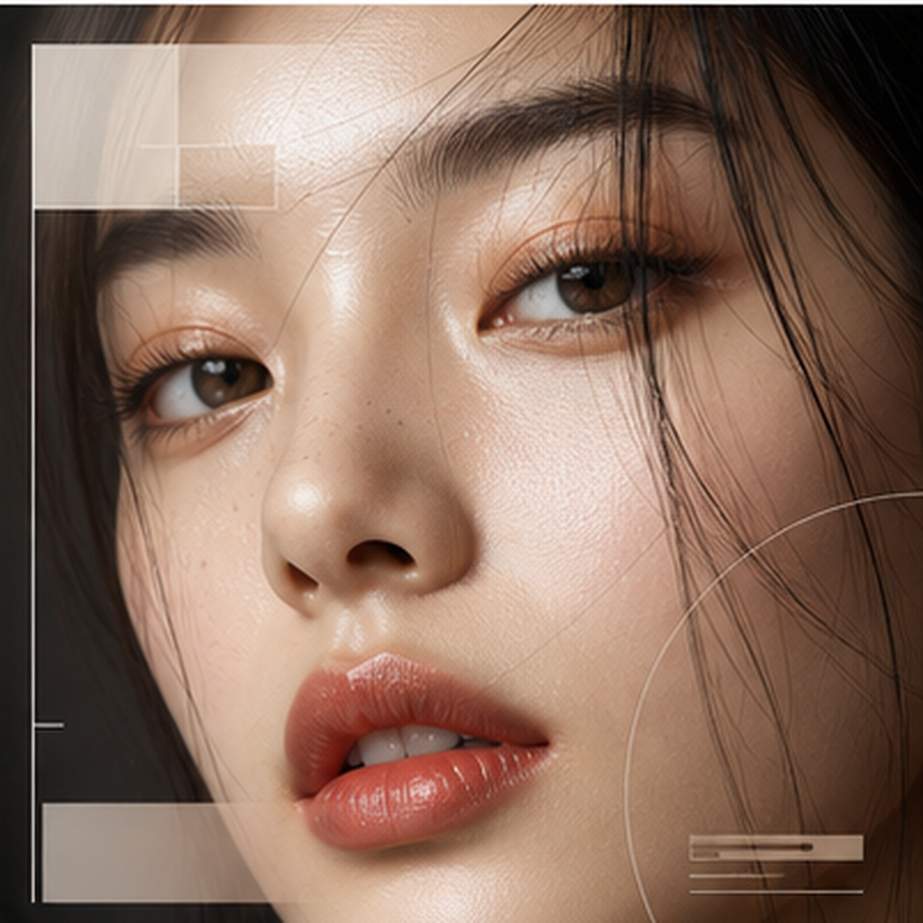 杂志封面极致美妆肖像模板效果图